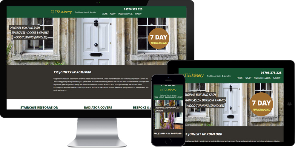 TSS Bespoke Website Designed